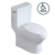 ISAAC-S Two-Piece Toilet w/ Side Flush