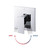 ETHAN Shower System - Single Valve Lever Handle and Finishing Plate ETHAN Shower System - Single Valve Lever Handle and Finishing Plate