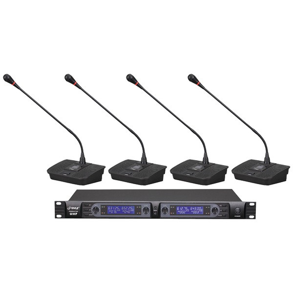 Wireless Conference Mic System, 4-Ch UHF, LCD Display, Rack Mountable - Thumbnail 5