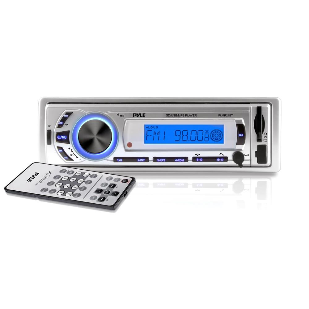 New Pyle PLMR21BT Bluetooth Marine Boat Yacht Radio Stereo Receiver