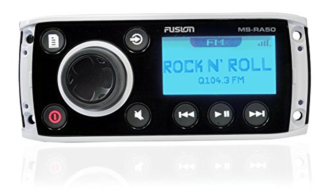 Fusion MSRA50 AM/FM AUX iPod Bluetooth Ready Marine Boat Yacht Radio Stereo Receiver Bundle