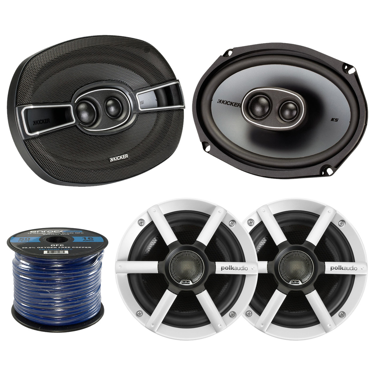 kicker 6x9 marine speakers