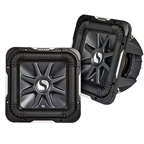 Car Subwoofer And Amp Combo Kicker 11S12L74 12" Audio Subwoofer Speaker + 12" Charcoal Grill