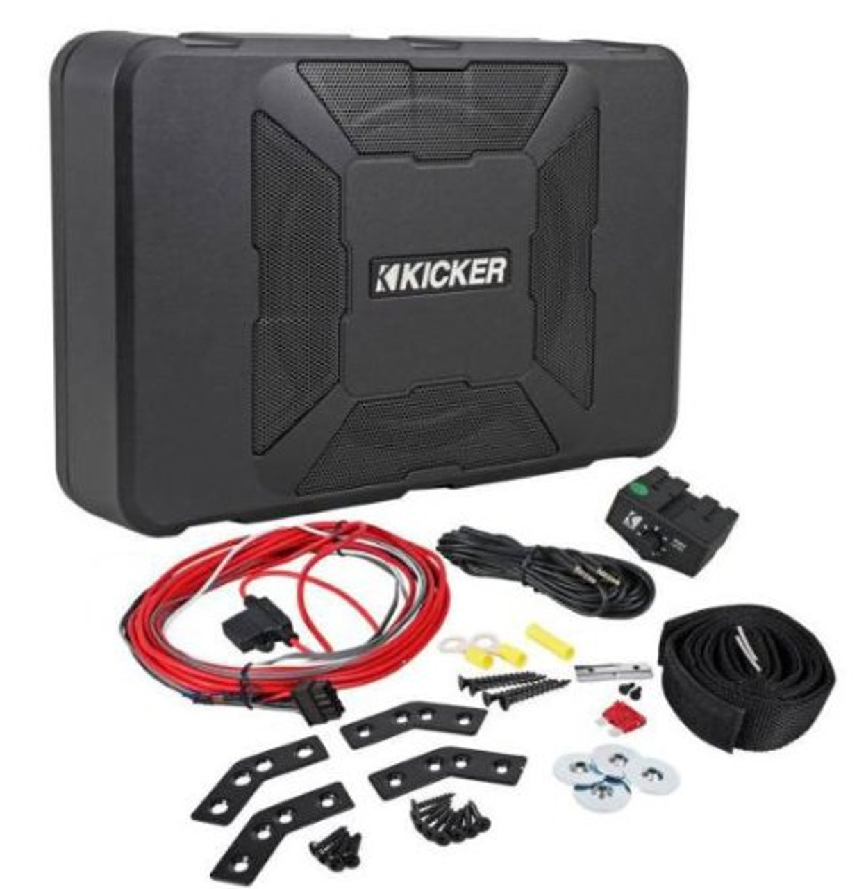 kicker hideaway powered subwoofer enclosure