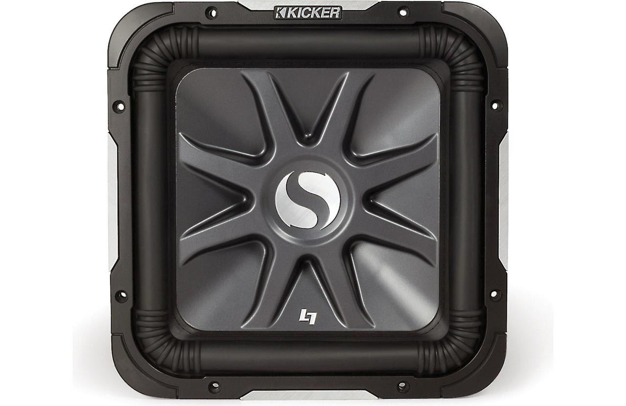Kicker S12L72 Solo-Baric L7 12-Inch (30cm) Square Subwoofer, Dual