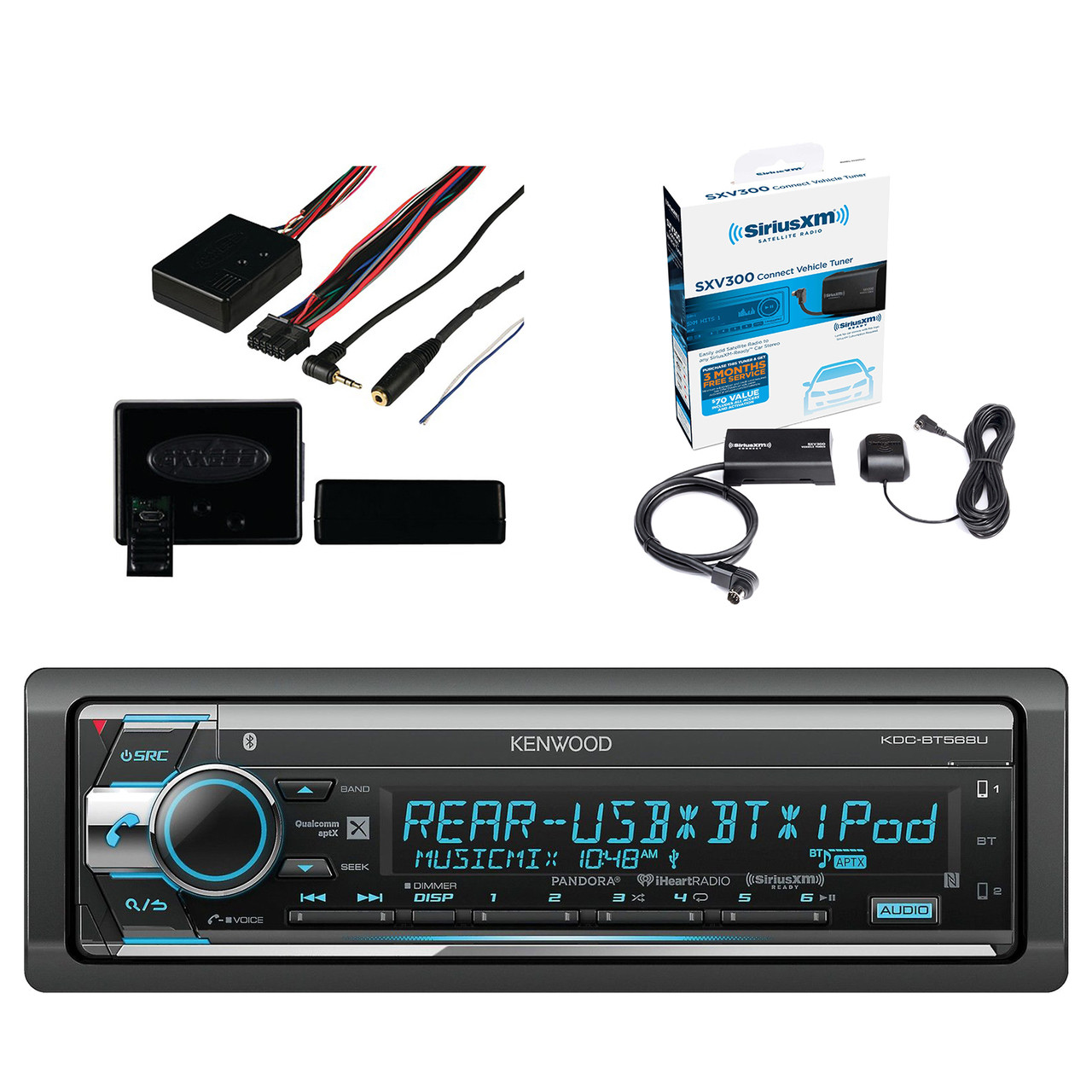 Pioneer In-Dash Detachable Face Bluetooth AM/FM/CD/MP3