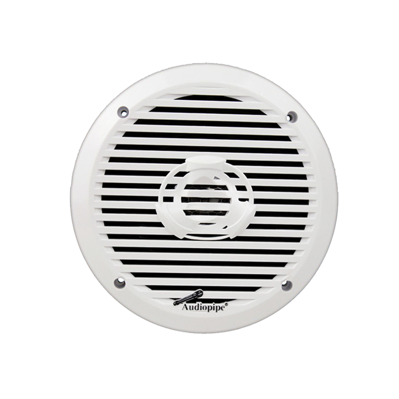 Audiopipe Marine AM FM Head Unit Guage Style Recevier Stereo w/ Bluetooth, 8x 8" Inch White Boat