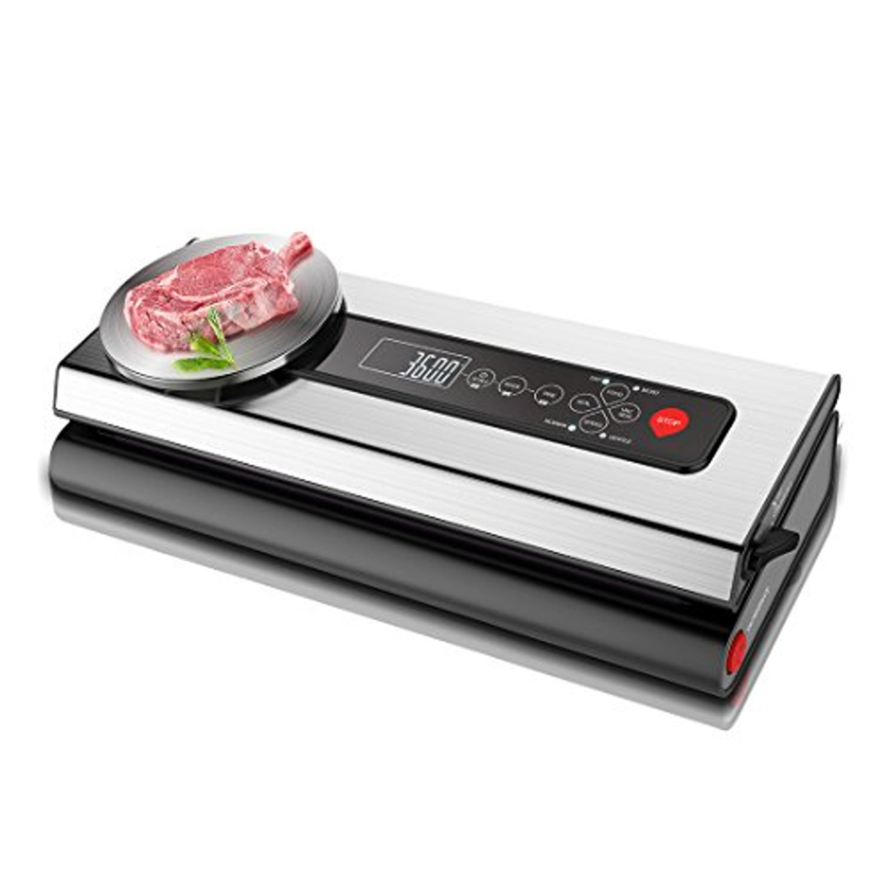 NutriChef PKVS18SL Automatic Food Vacuum Sealer, Electric Air Sealing  Preserver System (Silver)