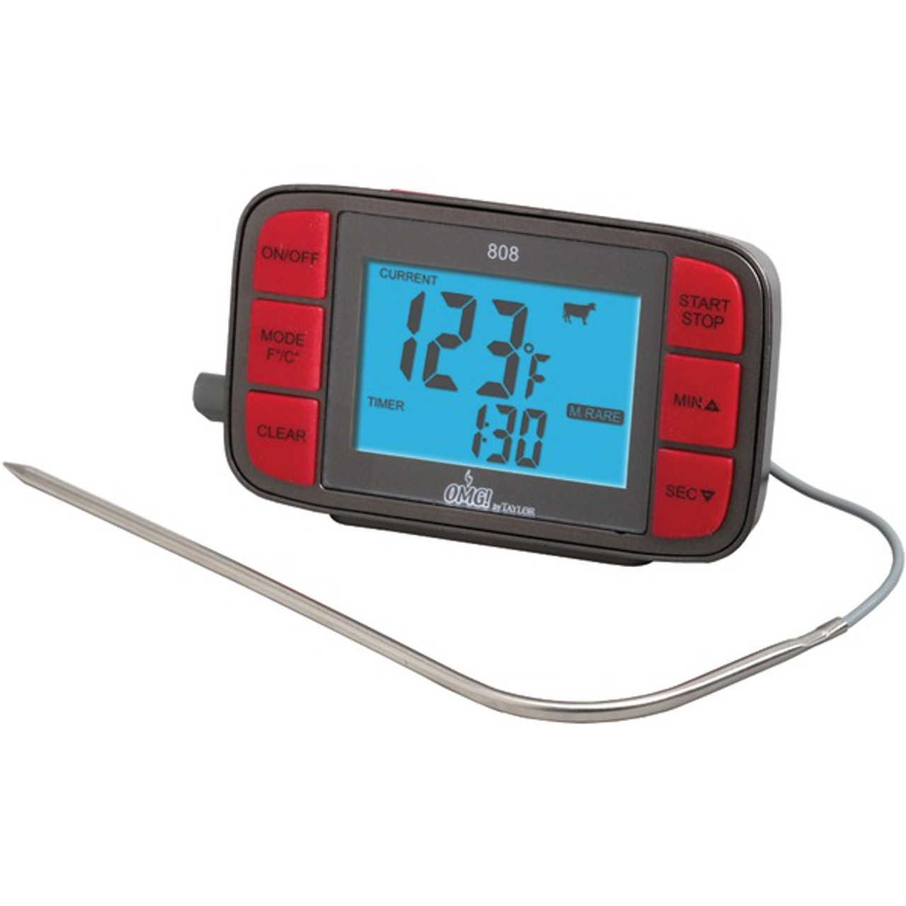 Taylor Digital Cooking Thermometer with Probe and Timer