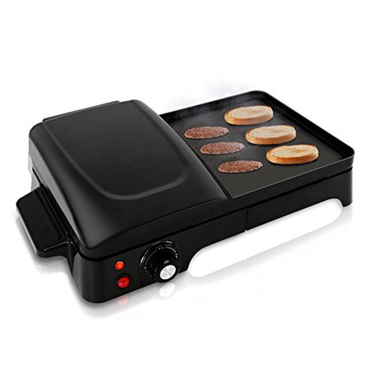 Electric Griddle Crepe Maker Hot Plate Cooktop with Press Grill