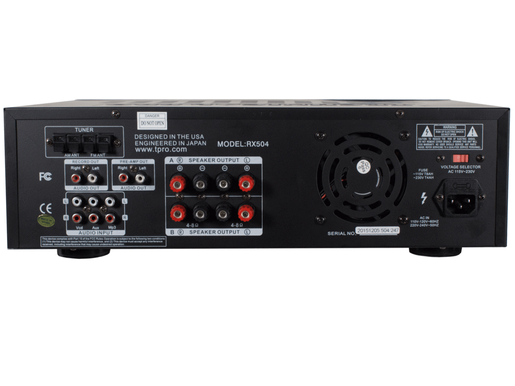 Technical Pro Rx505bt Technical Pro RX505BT Digital Bluetooth Integrated Amp & Pre-Amp ...
