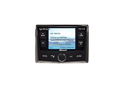 Infinity PRV-315.2 Bluetooth AM/FM Marine Outdoor Radio, USB Interface ...