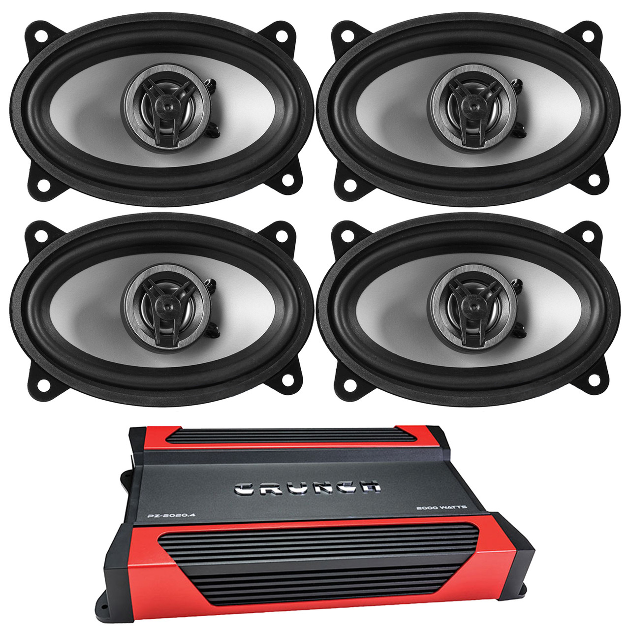 Crunch Walmart Car Audio Subwoofers X Crunch 4x6