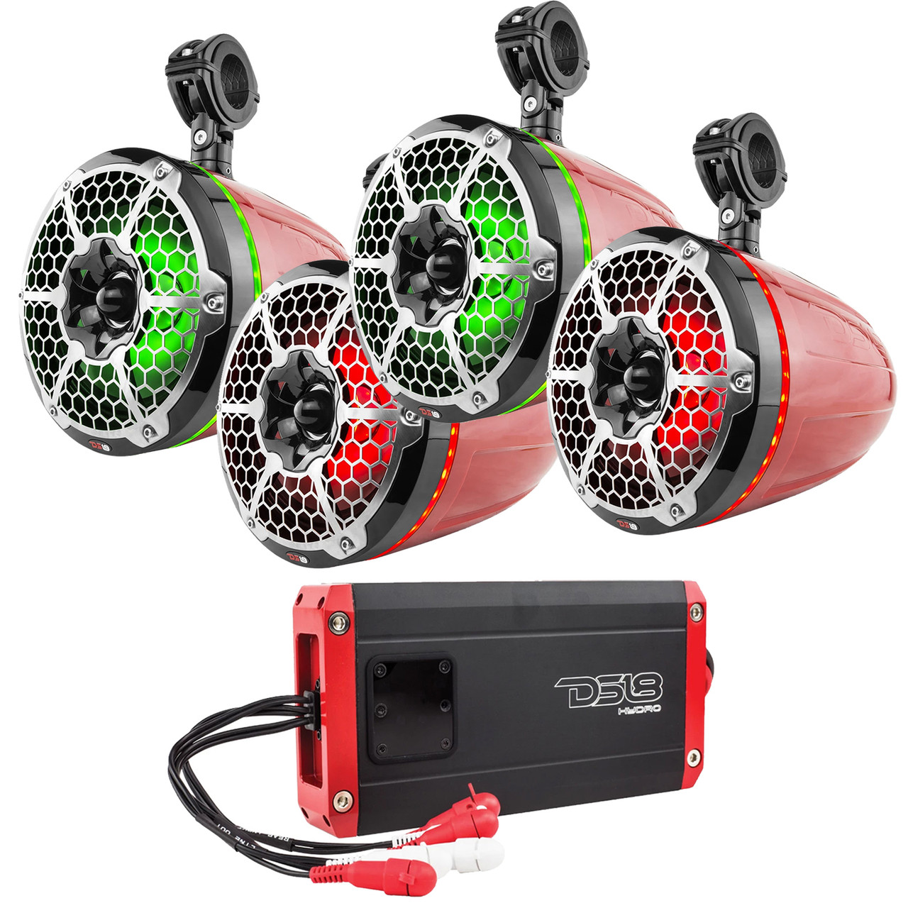wakeboard speakers with built in amp