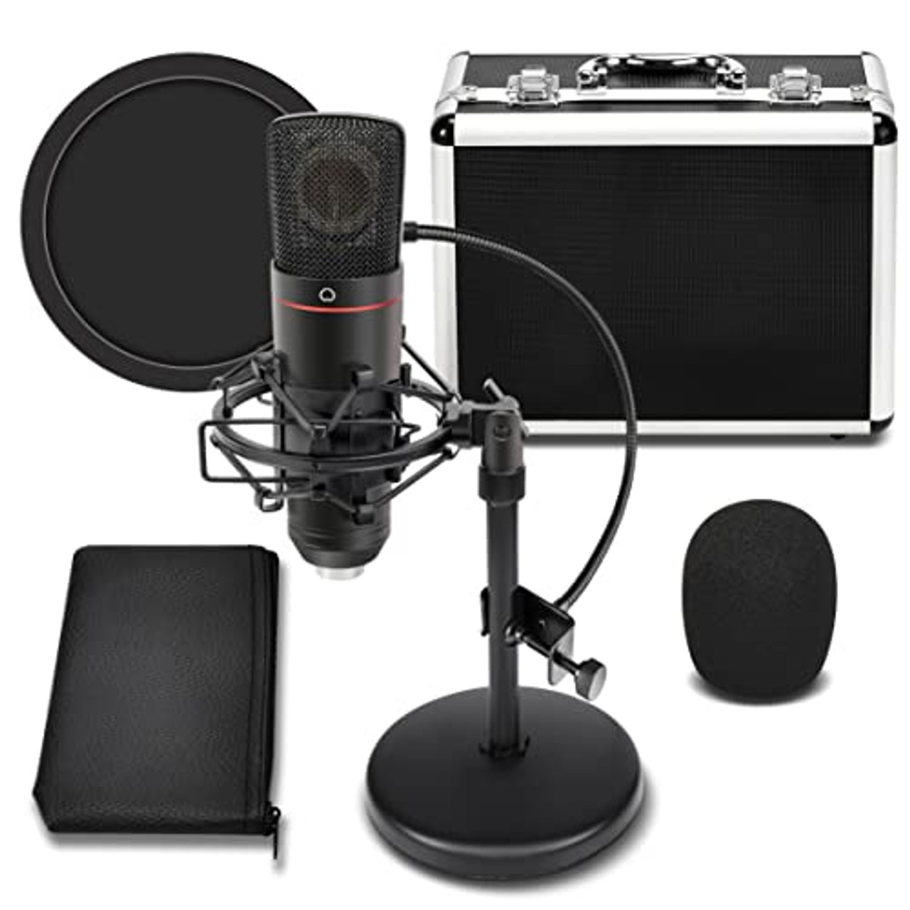 Pyle® Desktop USB Podcast Microphone Kit.