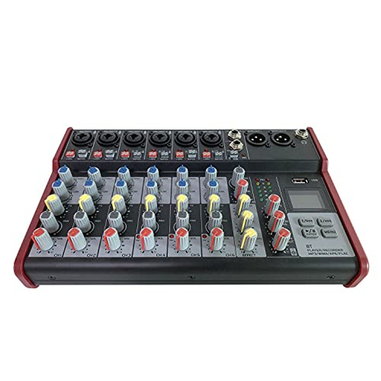 Pyle Pro PMX848BT 8-Channel DJ Mixer with Bluetooth and USB Interface