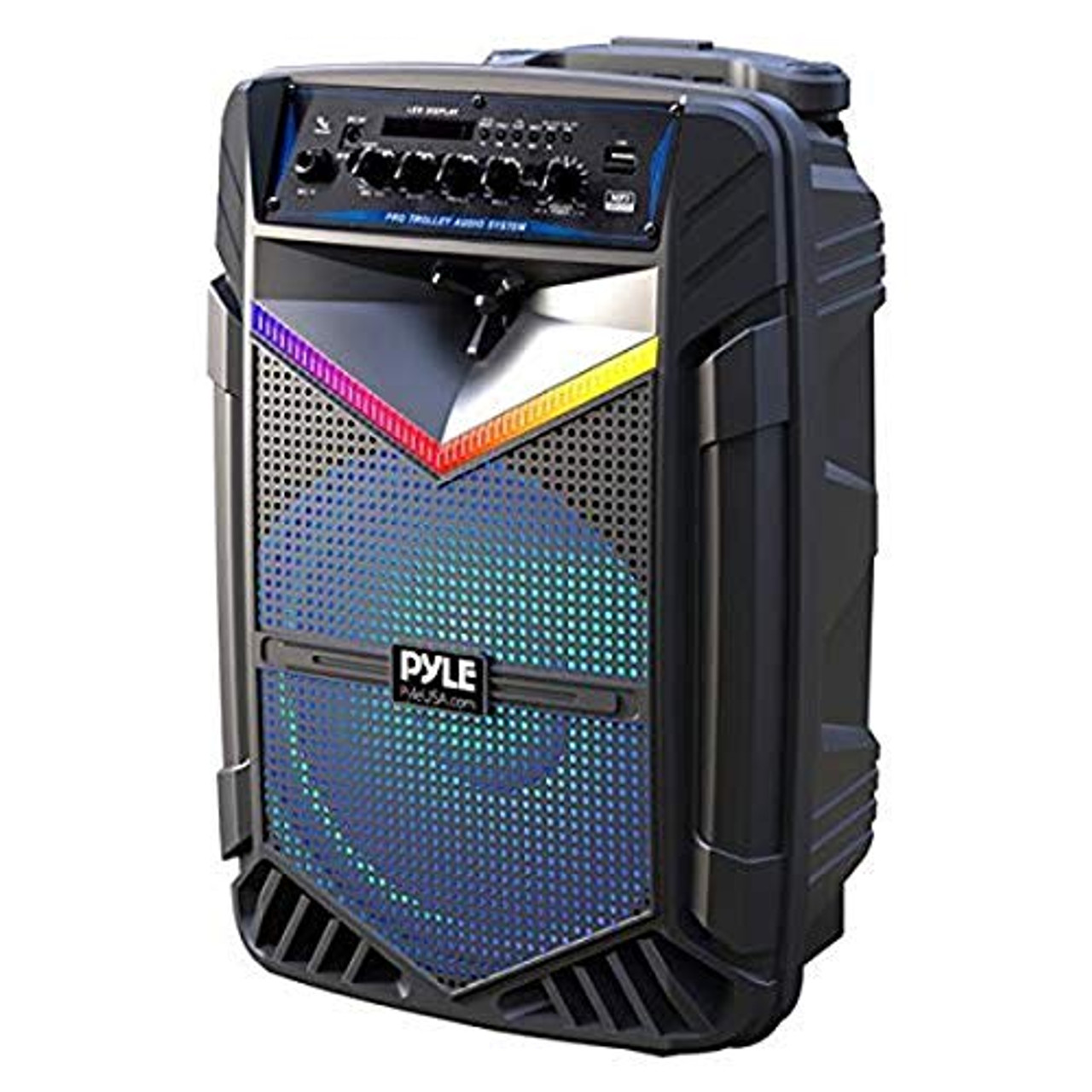 Portable Bluetooth PA Speaker System - 600W Rechargeable Outdoor Bluetooth  Speaker Portable PA System w/ 10” Subwoofer 1” Tweeter, Recording Function