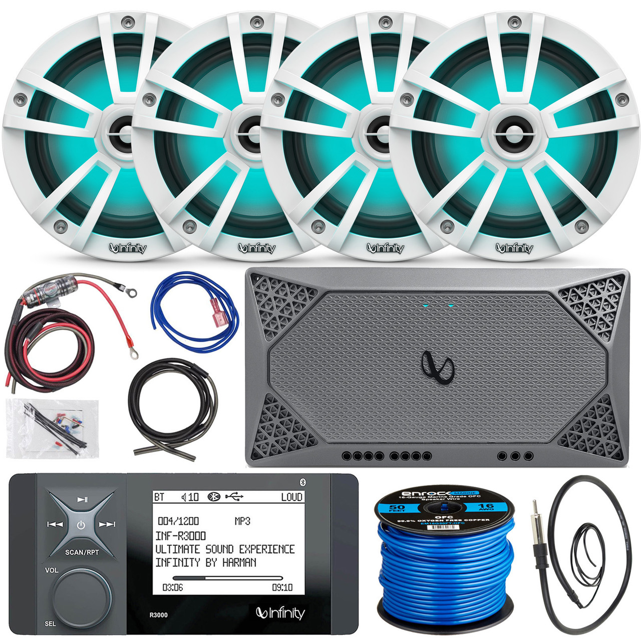 Bluetooth Audio Infinity Marine Head Unit Infinity INF-PRV-250