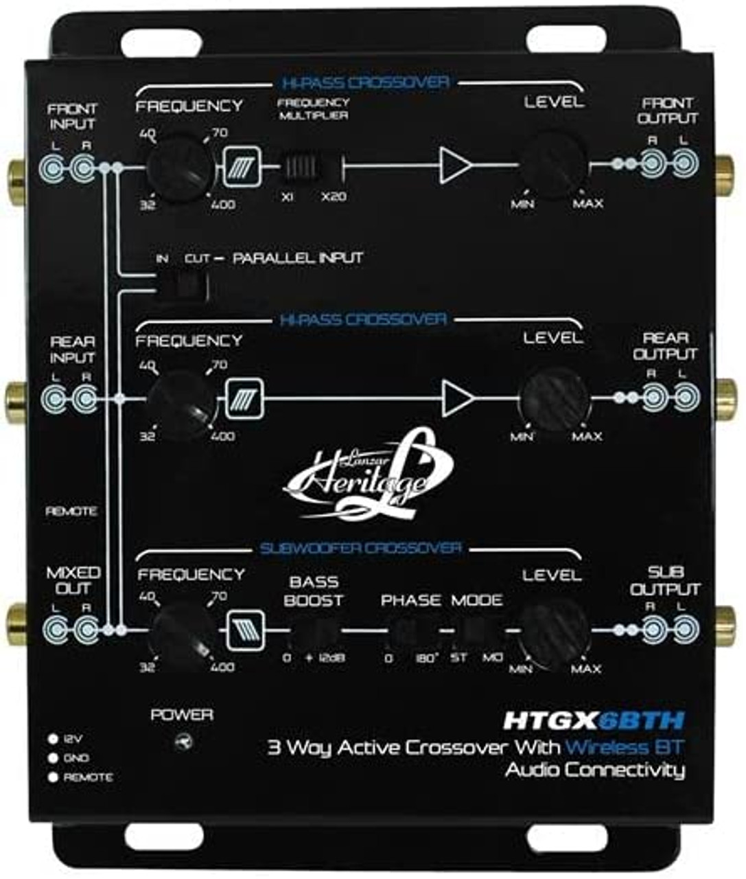 3 Way Active Crossover With Bluetooth Wireless Audio Connectivity