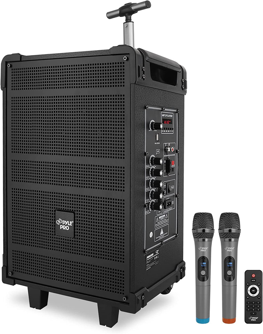 10'' Portable Wireless BT Streaming PA Speaker System, Built-in