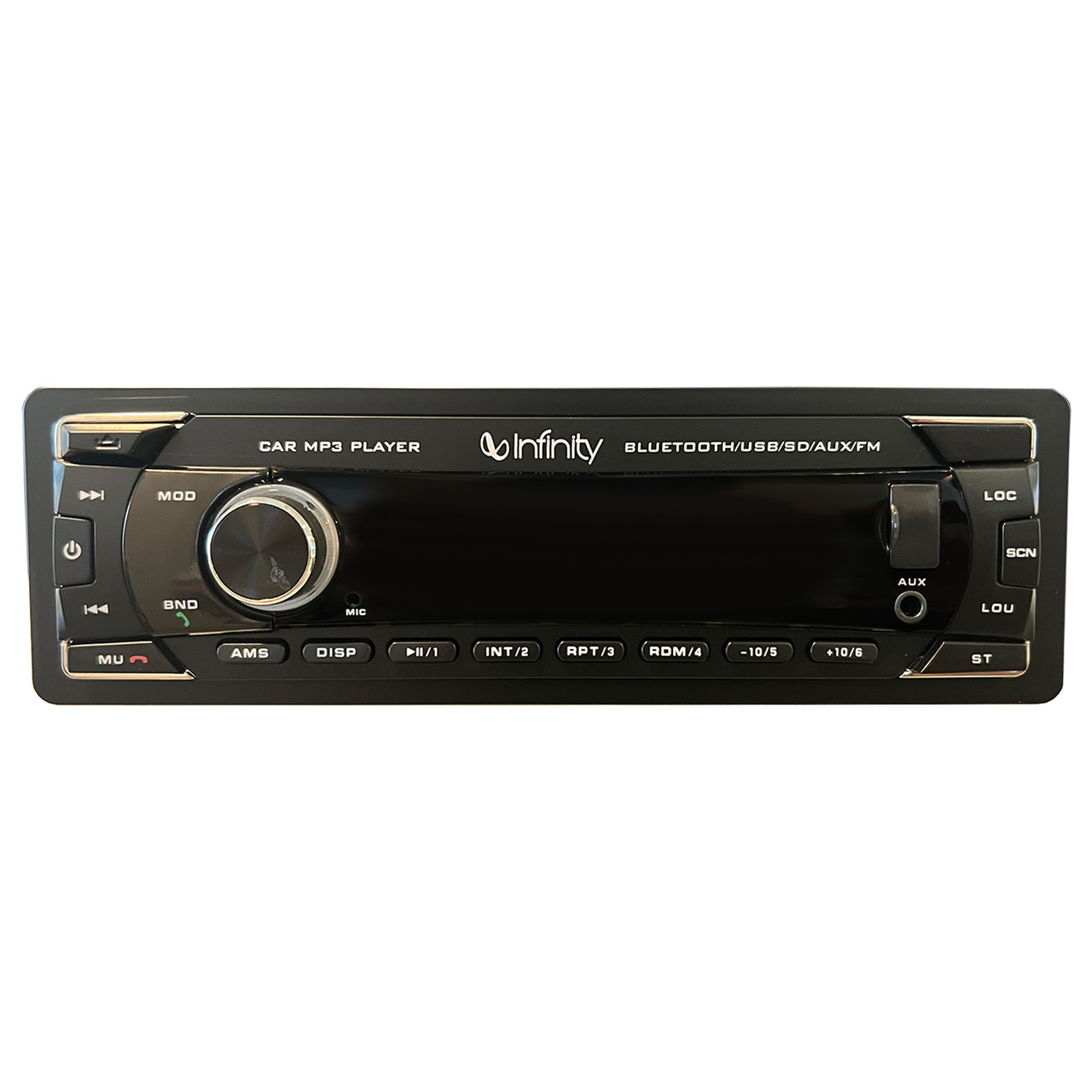 Infinity Alpha 100 Single DIN Bluetooth USB/SD/AUX/FM Radio Car MP3 ...