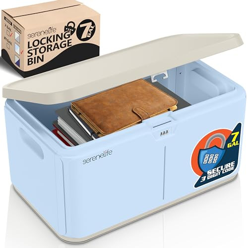 Lockable Storage Box 7 Gal Capacity ABS Material - Thumbnail 2