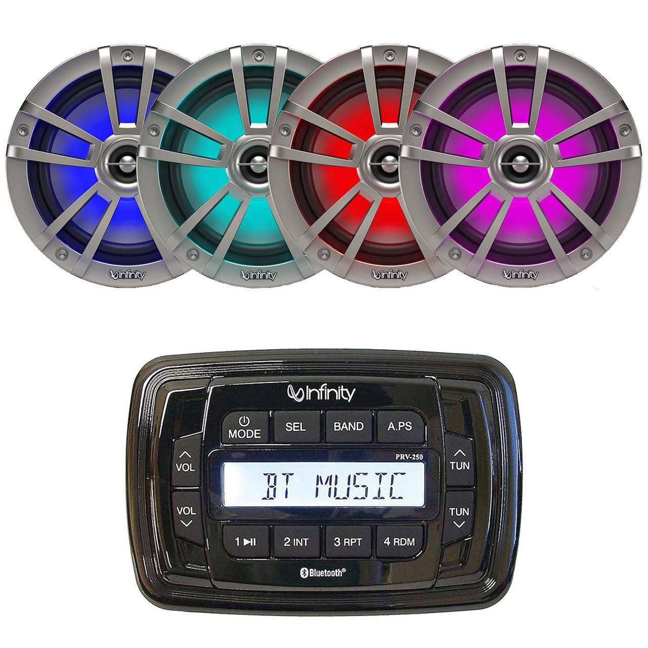 Inf Prv250 Infinity Marine Head Unit Infinity® INF-PRV250 Black AM