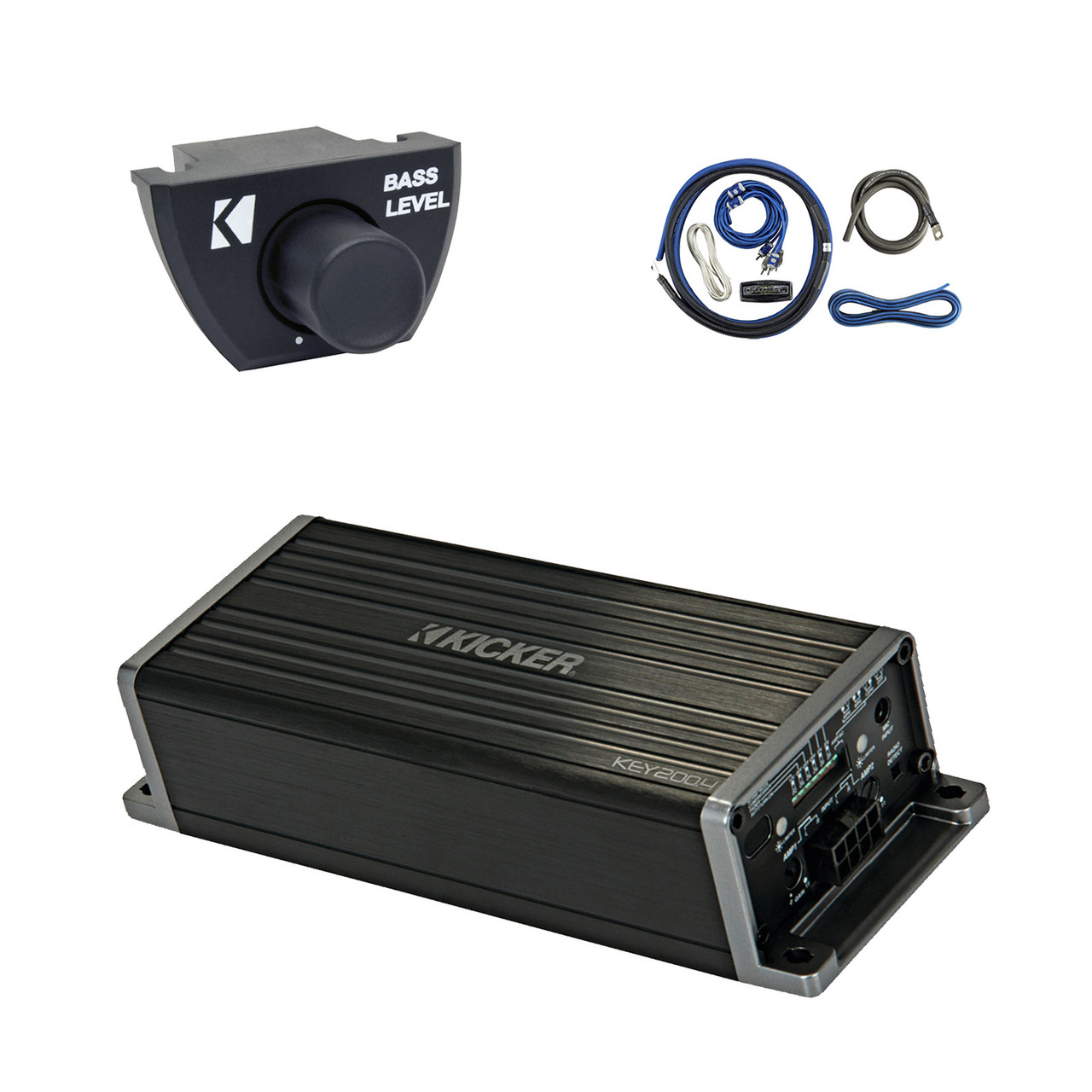 Kicker KEY200.4 200 Watt Peak Power 4-Channel Full-Range Auto-EQ