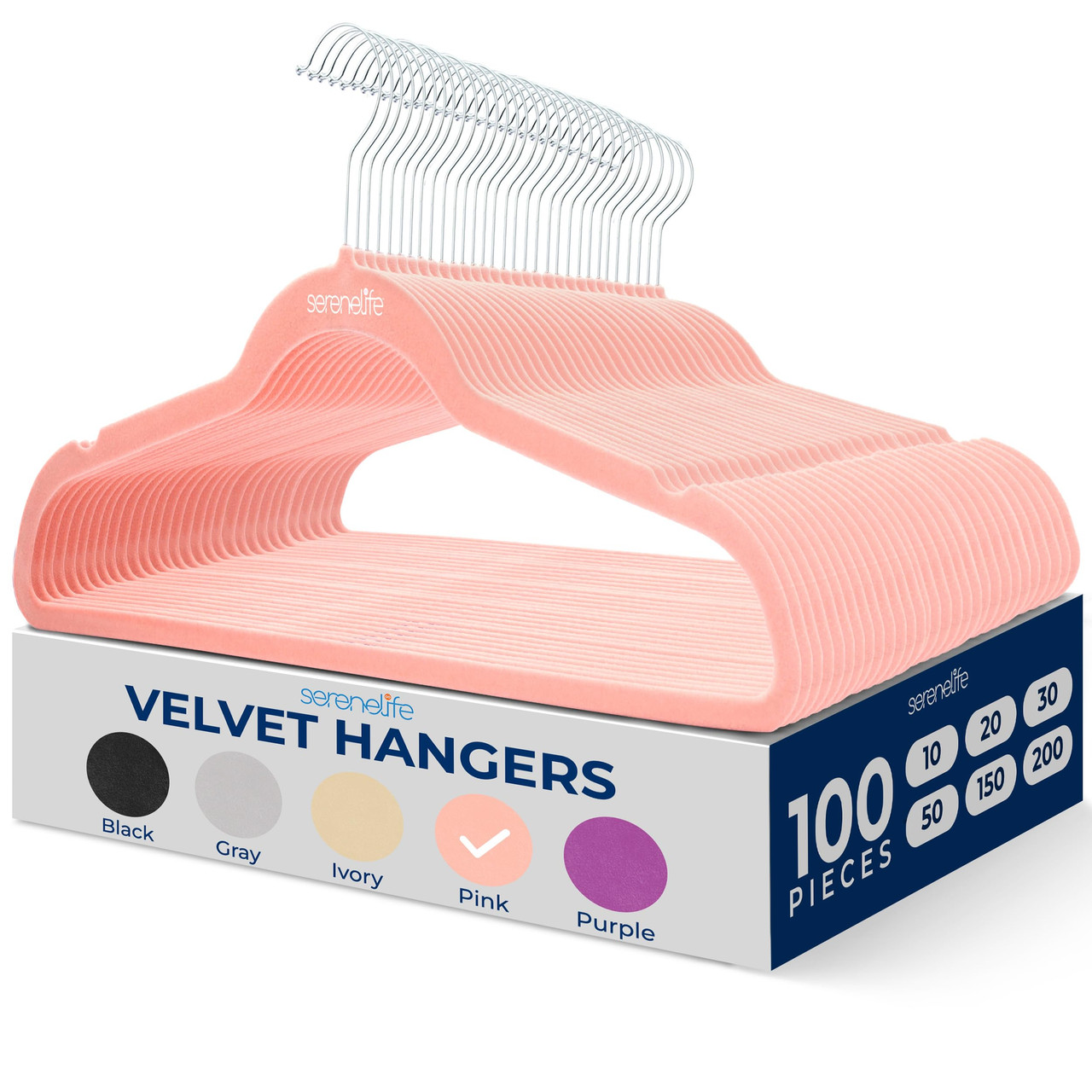 SereneLife Velvet Hangers - Thumbnail 2