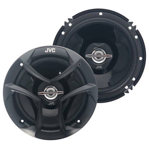 Pair CSJ620 JVC 6.5" Car Audio 2-WAY Coaxial Speakers System (Black)