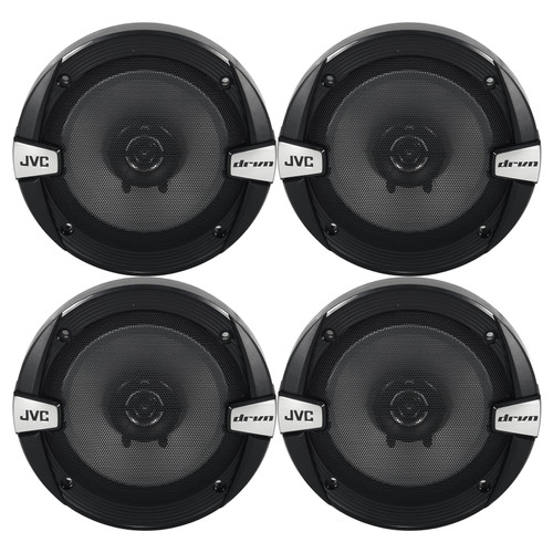 2 Pairs (QTY 4) of JVC CS-DR162 2-Way 6.5 Inch 300 Watts Peak Power Coaxial Car Audio Speakers