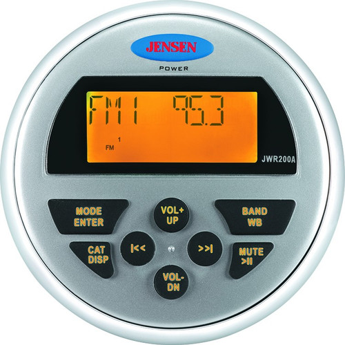 New Jensen JWR200 Waterproof Wired Stereo Remote Control With LCD Display