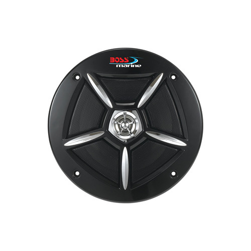 New Boss Audio Marine Boat Yacht 6.5" 2-Way Loudspeaker 250W Max Stereo Speaker System  Black 1 Pair