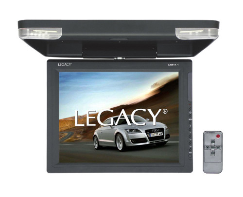 Legacy LMR17.1 Hi-Res 15.1-Inch Flip Down Roof Mount LCD Video Display Monitor and IR Transmitter