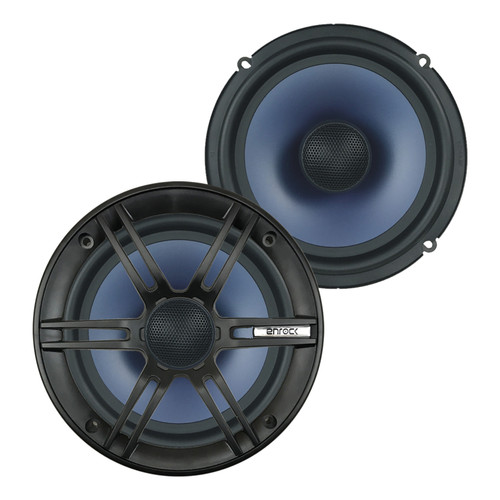 Pair Of (Total Of 2) Enrock EC1865BM 6.5" Inch Weather-Proof Powersports Vehicles 2-Way 4-Ohm Coaxial ATV, Motorcycle, Marine, Boat, Speakers