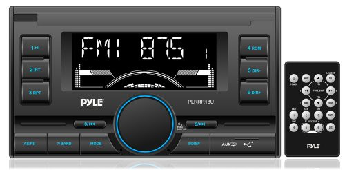 New Pyle PLRRR18U Digital Car Audio Receiver AM/FM Radio USB/SD/AUX Input/Remote