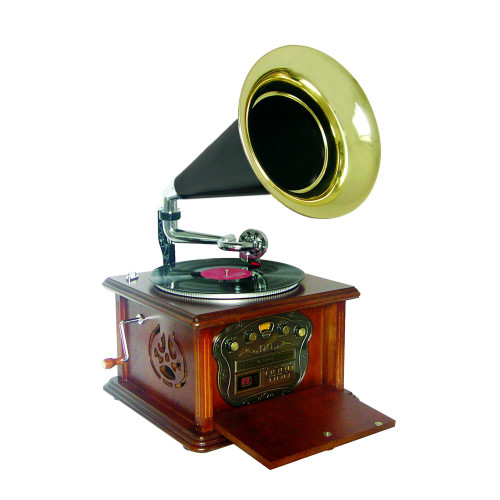 Pyle PUNP32BT Vintage Retro Classic Style Bluetooth Turntable Phonograph Speaker Sound System