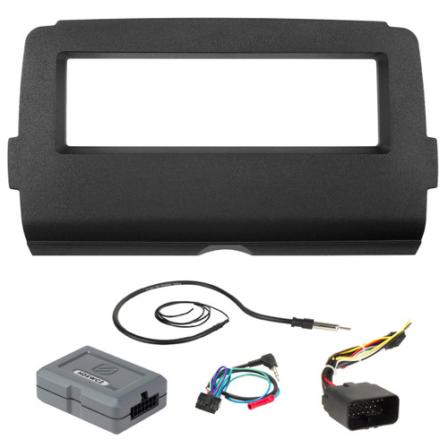 Package Includes a Scosche HD7001B Stereo Din Installation Dash Kit For 2014-Up Harley Davidson Motorcycles +  Scosche HDSWC2 Handlebar Controller for 2014-Up Harley Davidson Motorcycle Bikes +  Enrock 22" Black Marine Wire AM/FM Antenna