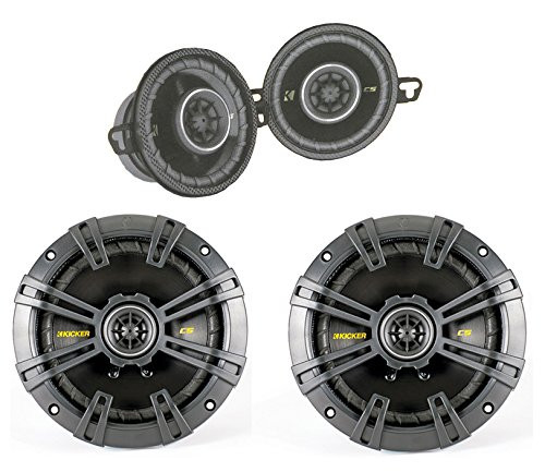 2) New Kicker CS354 3.5" 90W + 2) 40CS654 6.5" 300W 2-Way Car Coaxial Speakers