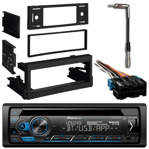Pioneer DEH-S4200BT Bluetooth CD Player USB AUX Radio Receiver, GM Dash Kit, Antenna Adapter, GM Wire Harness