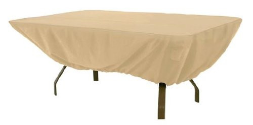 Armor Shield Patio Table Cover Fits Rectangular/Oval Table Upto 72''L x 44''W x 23''H