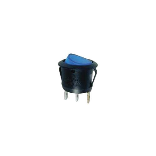 Switch Round Rocker W/Blue Led10 Pack