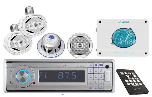 AQCD60BTS In-Dash Yacht W/Bluetooth+Wake Board Speakers+7.7'' Speakers+Amplifier