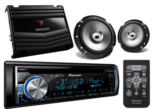 Pioneer Pandora Bluetoot USB iPhone CD AUX Radio,6.5”Speakers,Car 400W Amplifier