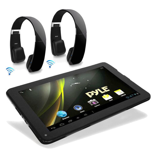 Android 4.2 Bluetooth Touch 3D Graphics Pyle Tablet,2 Black Bluetooth Headphones