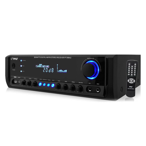 Pyle PT390AU 300 Watt USB/SD AM/FM Digital Home Audio Stereo Receiver System