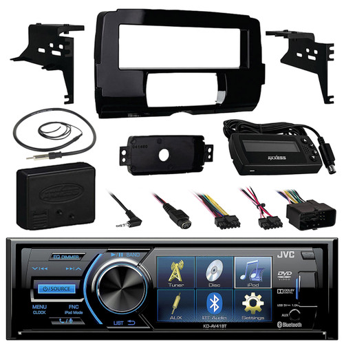 Bluetooth JVC DVD Stereo, Harley FLHX 2014-UP Install Adapter Kit,Marine Antenna (R-KDAV41BT-99-9700-ASWC-1)