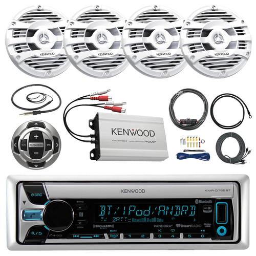 Bluetooth Receiver 4x 6 5 Speakers Amp Remote Amp Install Kit