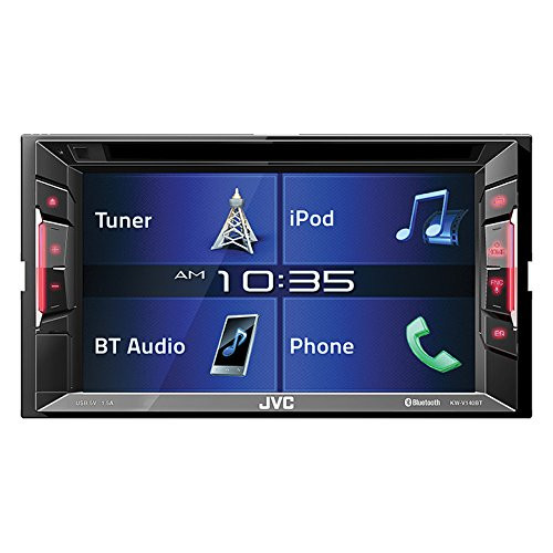 JVC KWV140BT Double DIN In-Dash DVD/CD/AM/FM Bluetooth Car Stereo Receiver w/ 6.2" Clear Resistive Touchscreen