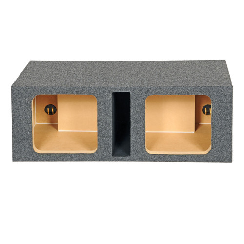 Q-Power 15DVSQ 15" Dual Vented Enclosure L-7 Square Holes (R-15DVSQ)